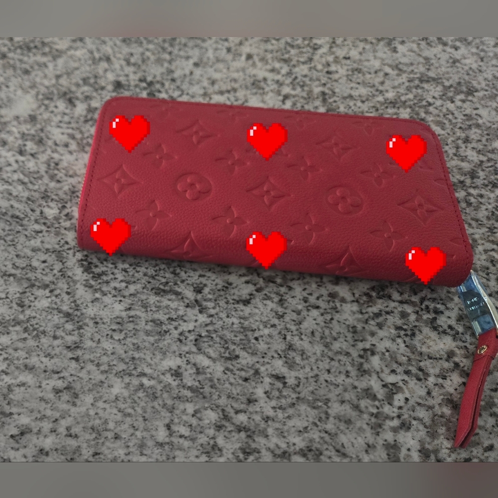 Red Zippered Wallet